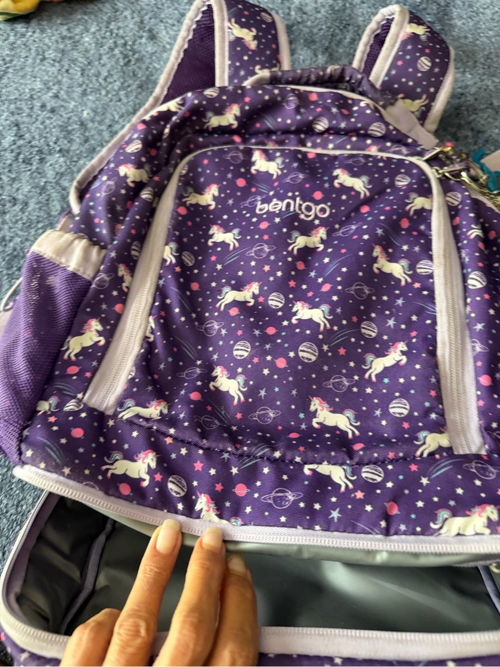 Bentgo Kids 14.25" School Backpack - Unicorn Purple